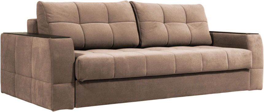 Диван прямой Сиэтл, ткань Lamb caramel, декор Структурный Кофе