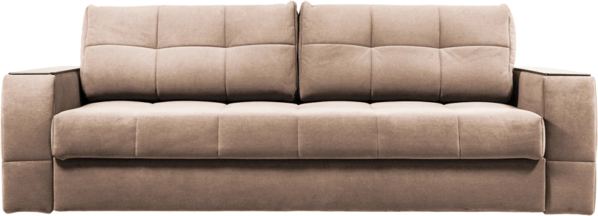 Диван прямой Сиэтл, ткань Lamb caramel, декор Структурный Кофе