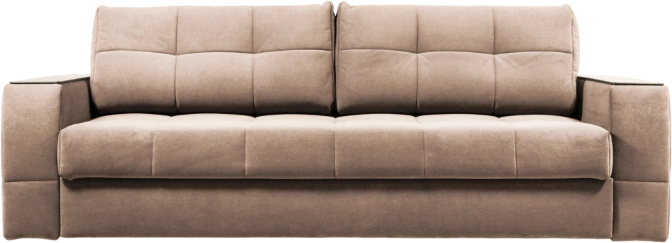 Диван прямой Сиэтл, ткань Lamb caramel, декор Структурный Кофе