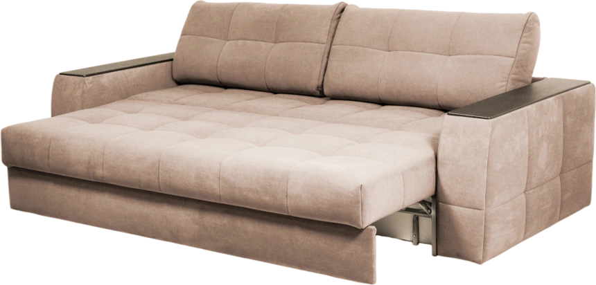 Диван прямой Сиэтл, ткань Lamb caramel, декор Структурный Кофе