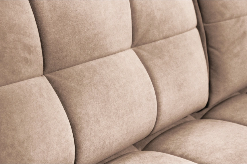 Диван прямой Сиэтл, ткань Lamb caramel, декор Структурный Кофе