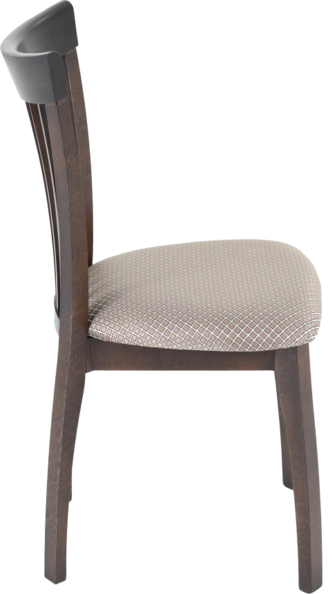 Стул Тулон, деревянный с мягким сиденьем, атина 37-1 жаккард, каркас орех темный