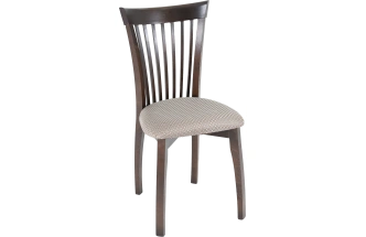 Стул Тулон, деревянный с мягким сиденьем, атина 37-1 жаккард, каркас орех темный