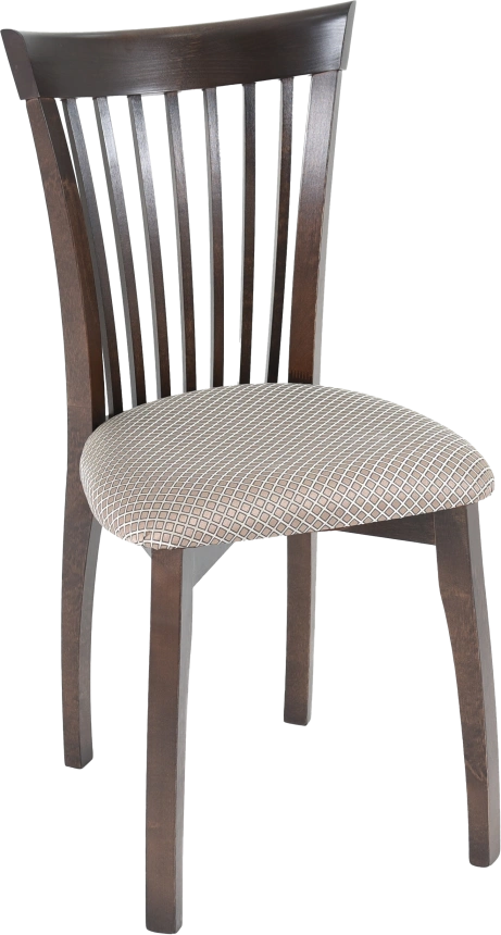 Стул Тулон, деревянный с мягким сиденьем, атина 37-1 жаккард, каркас орех темный