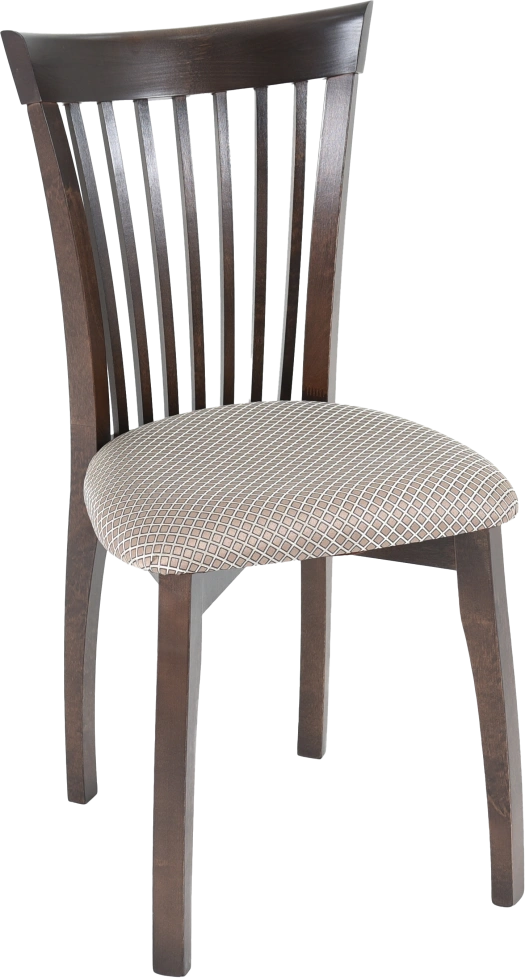 Стул Тулон, деревянный с мягким сиденьем, атина 37-1 жаккард, каркас орех темный