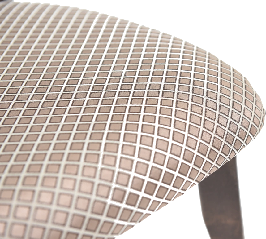 Стул Тулон, деревянный с мягким сиденьем, атина 37-1 жаккард, каркас орех темный