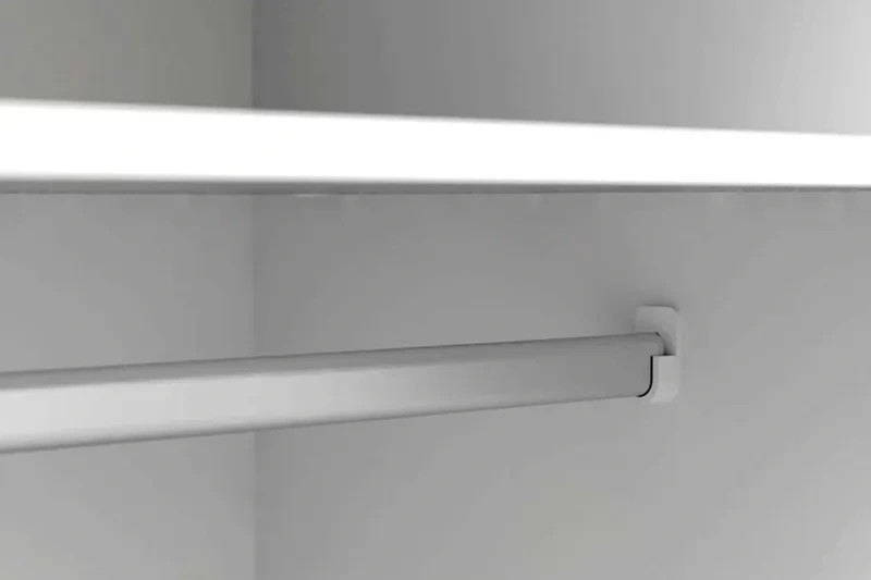 Шкаф двухстворчатый Соната, распашной для одежды, белый фон / дуб сонома