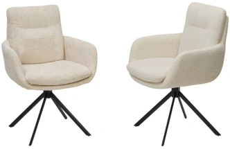 Стул Darem, мягкий, белый вельвет Davis lincoln-03n, черный каркас