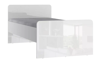 Кровать Модерн, Бело-серый