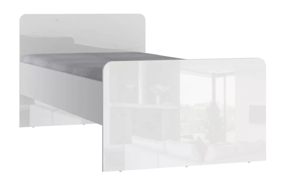 Кровать Модерн, Бело-серый