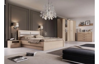 Кровать Элана 180, двуспальная, дуб сонома