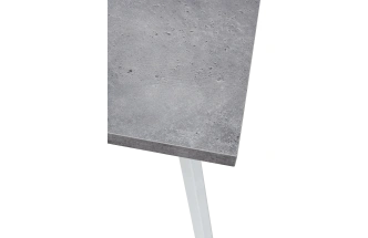 Кухонный стол раздвижной Brick M 140, Бетон Портленд, Белый