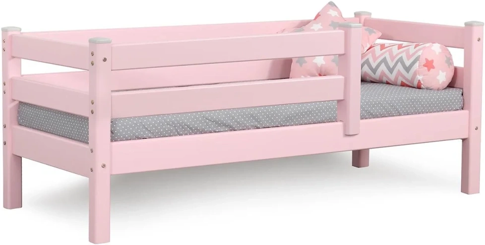 Детская кровать Соня, 70*160, с бортиками, розовый