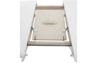 Кухонный стол Фабрицио-2м, 120, белая эмаль, каркас белый