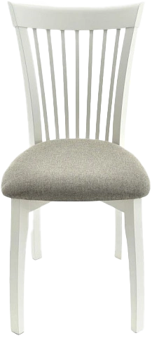 Стул Тулон, деревянный с мягким сиденьем, браво 25 велюр, каркас эмаль белая
