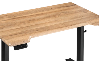 Стол компьютерный Маркос, 120, с механизмом подъема, дуб вотан / черный