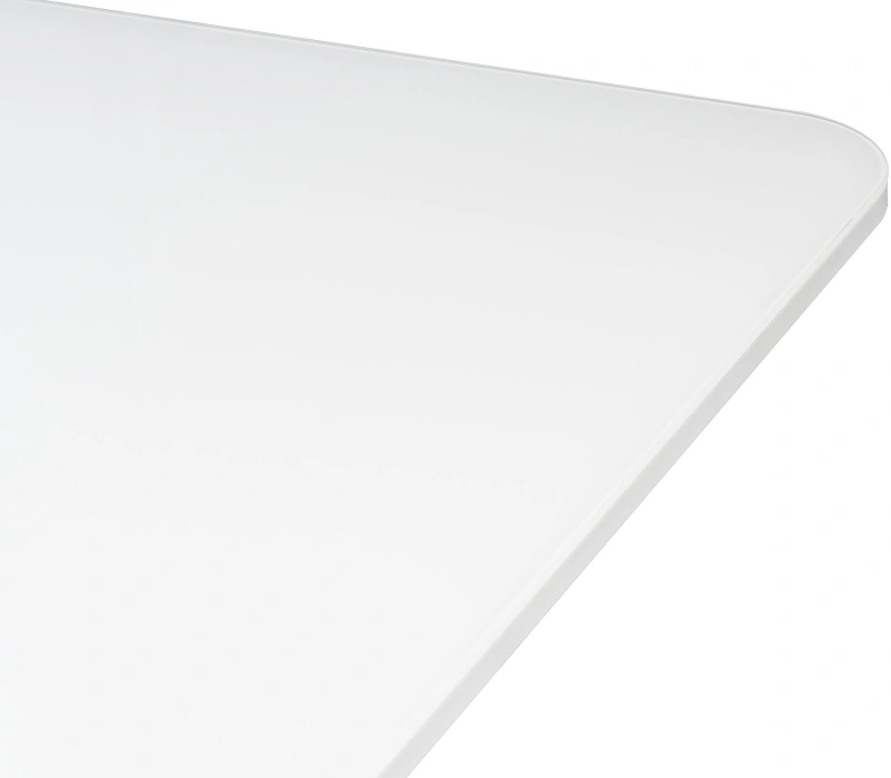 Кухонный обеденный раздвижной стол Санса, 140(180)х80х76, стекло, грей / белая шагрень / грей