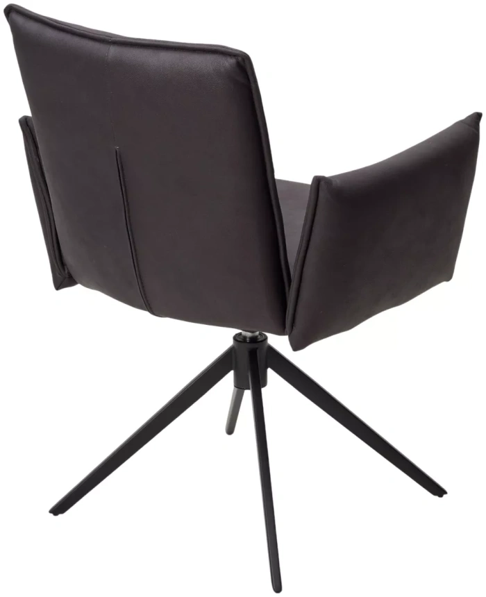 Стул Dean, поворотный, темно-серый,  экокожа  Maison 99#, черный