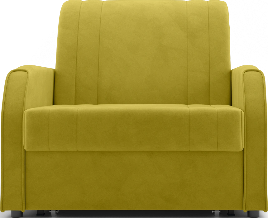 Кресло-кровать Турин 80, модель 053, Velutto 28 (горчичный)