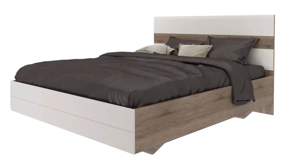 Кровать Филадельфия, Дуб сонома трюфель/Латте