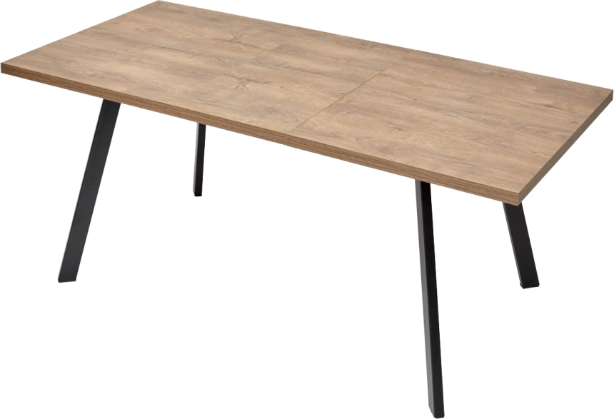 Кухонный стол раздвижной Brick M 140, Дуб Канзас, Черный