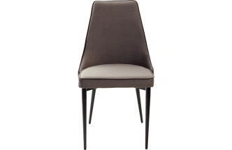 Стул Nepal-P, мягкий, графит #14, велюр, черный каркас