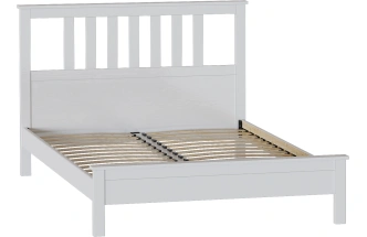 Кровать Эдит 160, двуспальная, белый фактурный