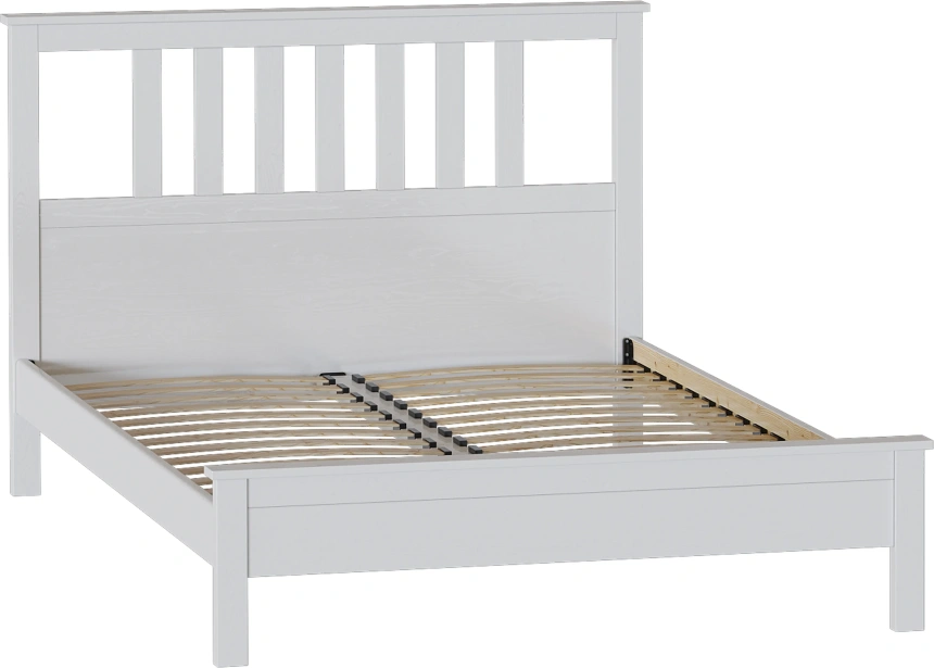 Кровать Эдит 160, двуспальная, белый фактурный