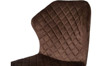 Стул Вилла, мягкий, милано 05, велюр, каркас черный