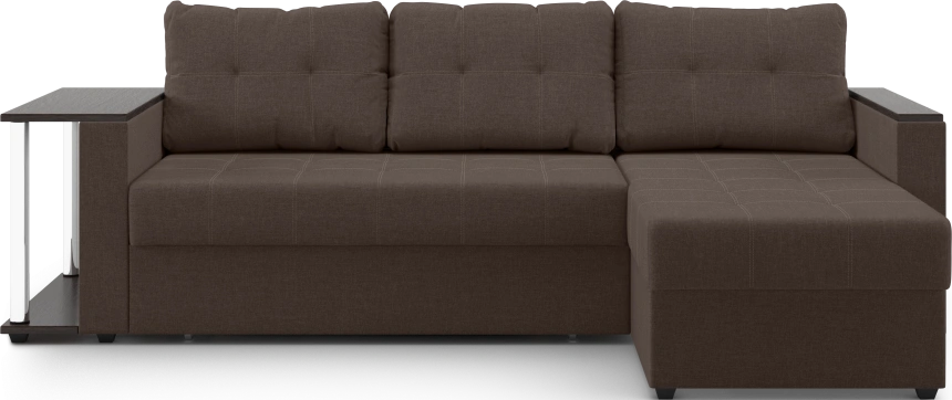 Диван угловой Атланта, модель 110, Savana Chocolate (коричневый) / венге