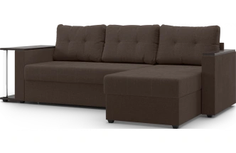 Диван угловой Атланта, модель 110, Savana Chocolate (коричневый) / венге