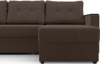 Диван угловой Атланта, модель 110, Savana Chocolate (коричневый) / венге