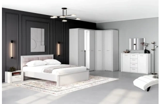 Шкаф угловой Элана, 90x90x218.5, распашной для одежды, персидский жемчуг