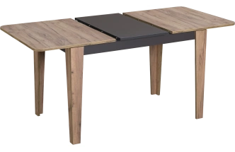 Кухонный стол раздвижной Edwin, Дуб Вотан-Вольфрам, Дуб Вотан