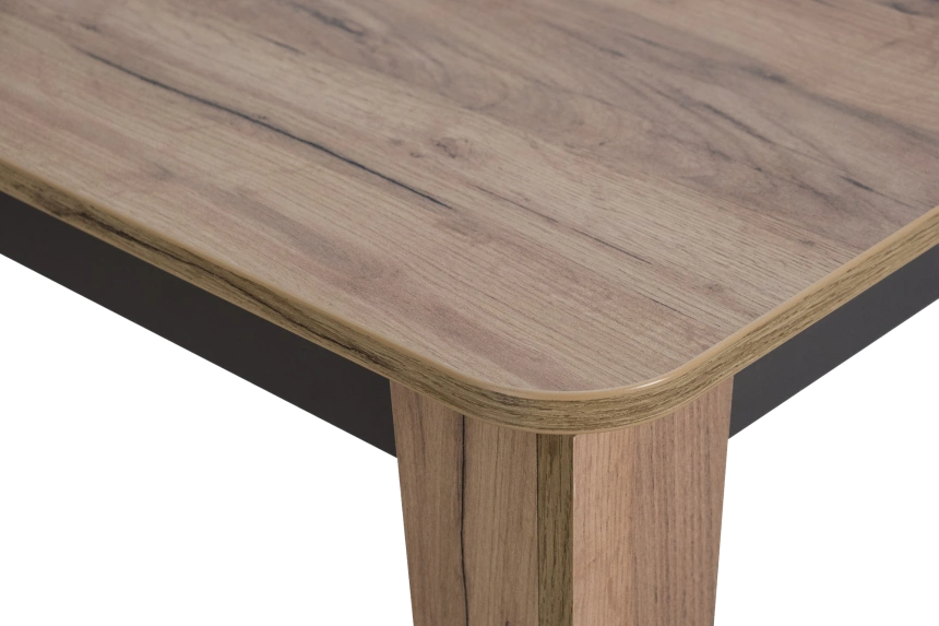 Кухонный стол раздвижной Edwin, Дуб Вотан-Вольфрам, Дуб Вотан