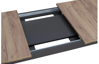 Кухонный стол раздвижной Edwin, Дуб Вотан-Вольфрам, Дуб Вотан