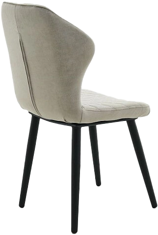 Стул Вилла, мягкий, порто 01, велюр, каркас черный