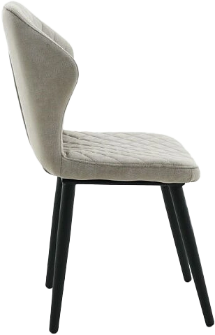 Стул Вилла, мягкий, порто 01, велюр, каркас черный