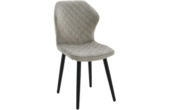 Стул Вилла, мягкий, порто 01, велюр, каркас черный