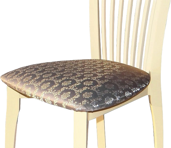 Стул Тулон, деревянный с мягким сиденьем, стефани 149-2 жаккард, каркас слоновая кость