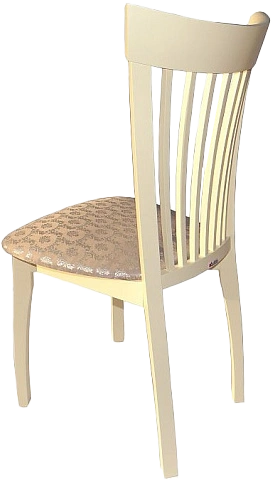 Стул Тулон, деревянный с мягким сиденьем, стефани 149-2 жаккард, каркас слоновая кость