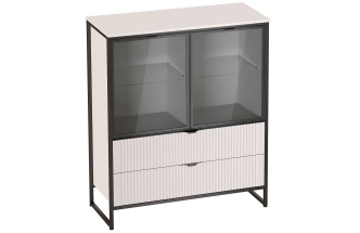 Тумба Нора, с полками и двумя ящиками, персидский жемчуг