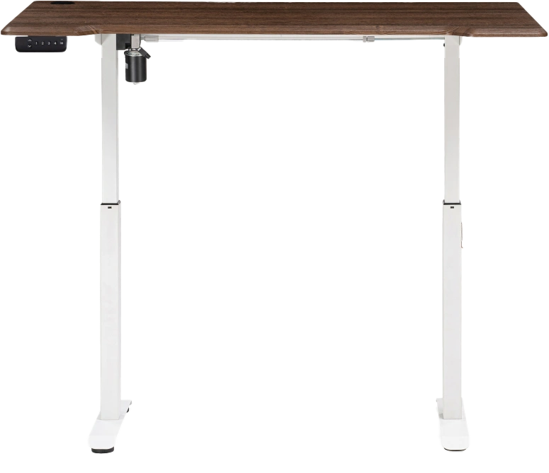 Стол компьютерный Маркос, 140, с механизмом подъема, орех кантри / белый