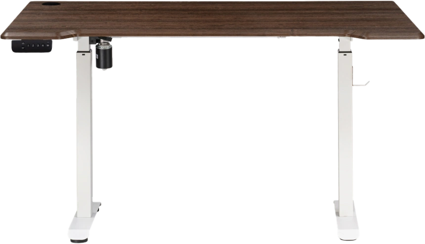 Стол компьютерный Маркос, 140, с механизмом подъема, орех кантри / белый