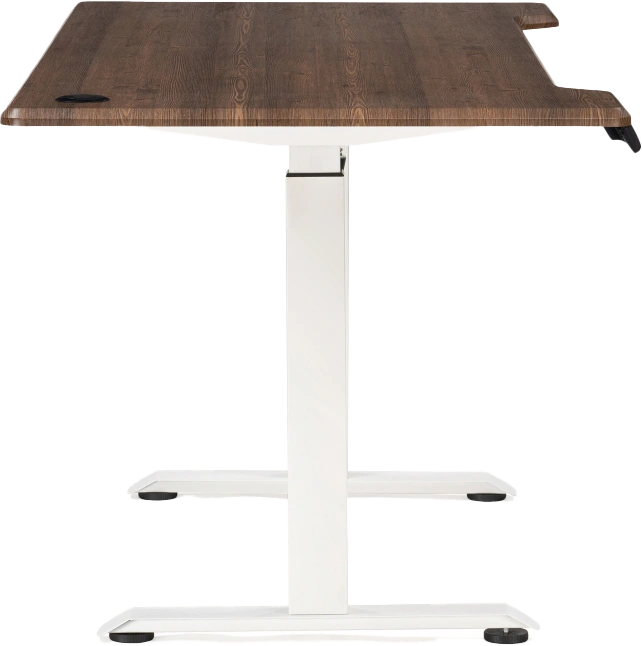 Стол компьютерный Маркос, 140, с механизмом подъема, орех кантри / белый