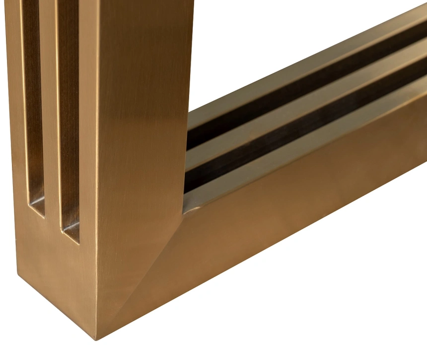 Обеденный стол 30F-14780, МДФ, белый / золото