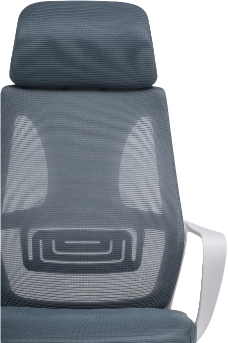 Офисное кресло Golem, с подголовником, dark gray / white