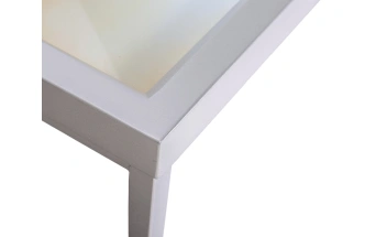 Журнальный стол Mirage, 76x142x46, МДФ, хром