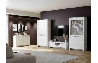 Шкаф двухдверный Мальта, 105x39.5x211, распашной с полками, дуб винтерберг