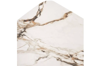 Обеденный раздвижной стол Mikkel 200, TL-188, испанская керамика, черный каркас 